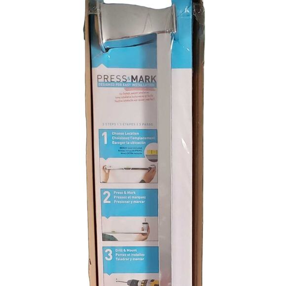 MOEN Hensley 24 in. Towel Bar with Press and Mark in Chrome - Free Shipping - Picture 4 of 6